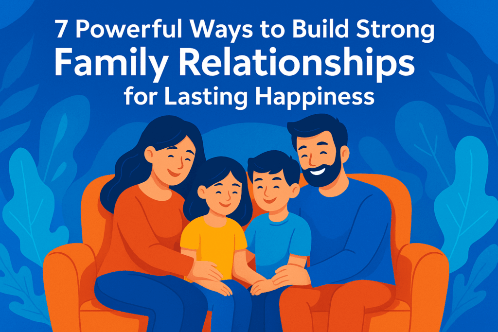 Build strong family relationships by spending quality time
