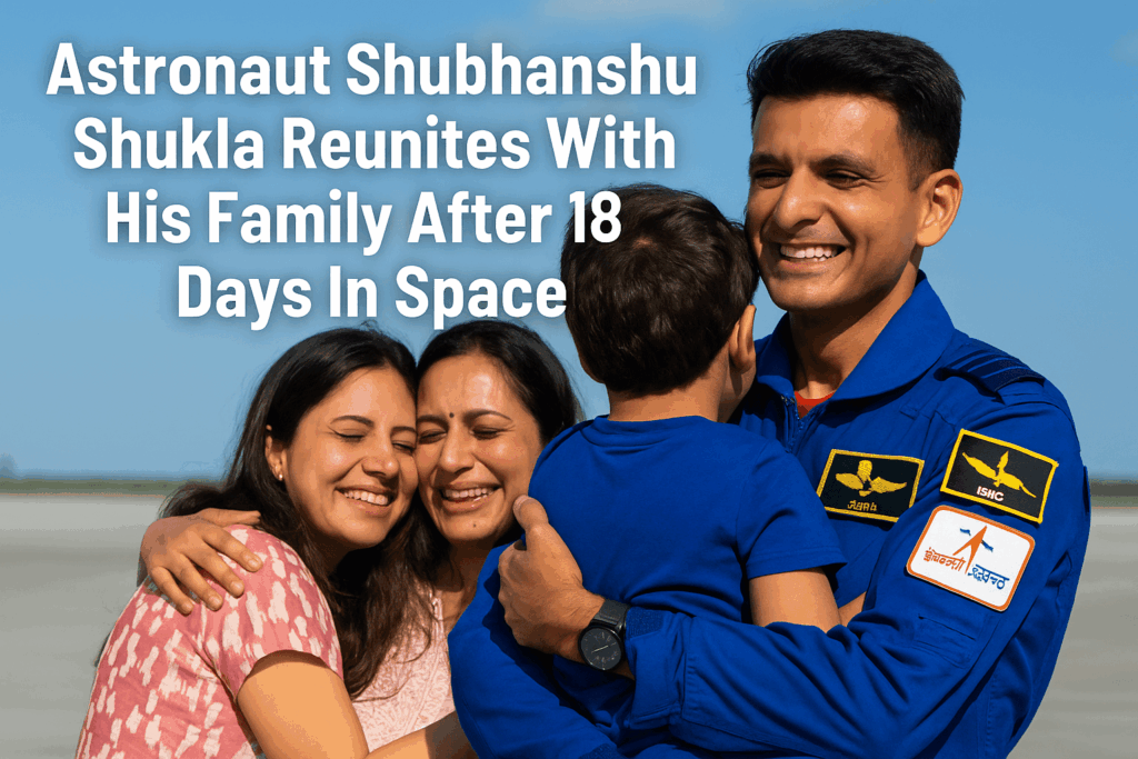 Shubhanshu Shukla family reunion after space mission 1