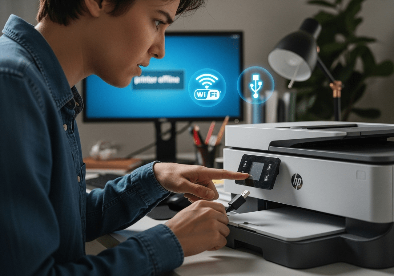 Troubleshooting HP printer offline connection issue